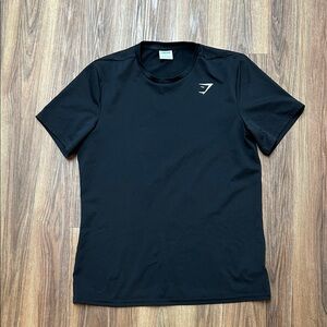 Gymshark Black Short Sleeve Training Tee with Logo